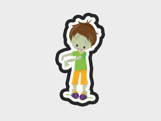 Boy Standing Zombie Kids Cookie Cutter STL Files Cookie Cutter Files