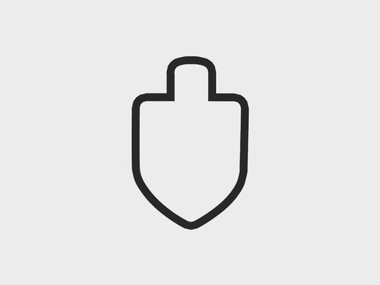 Dreidel Straight Hanukkah Cookie Cutter STL Files Cookie Cutter Files