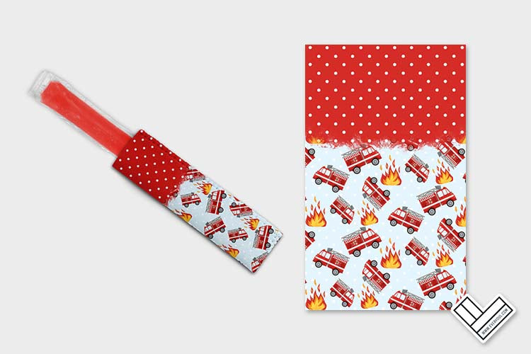 Firefighter Kids 0102 Ice Pop Digital Sublimation Design Sweet Sublimation Designs
