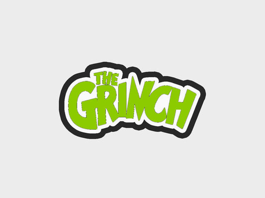 Typography Inspired Grinchymas Cookie Cutter STL Files Cookie Cutter Files