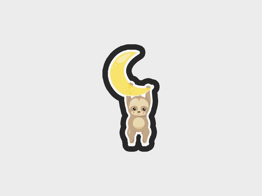 Moon Hang Sweet Dreams Baby Sloth Cookie Cutter STL Files Cookie Cutter Files