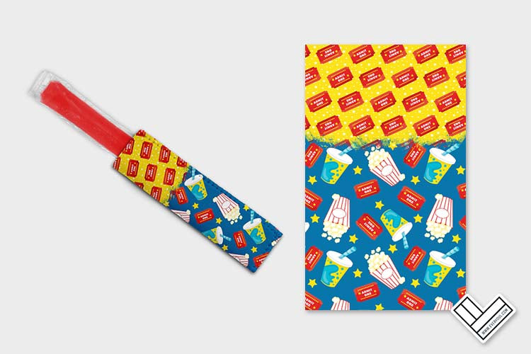 Movie Night Kids 0201 Ice Pop Digital Sublimation Design Sweet Sublimation Designs