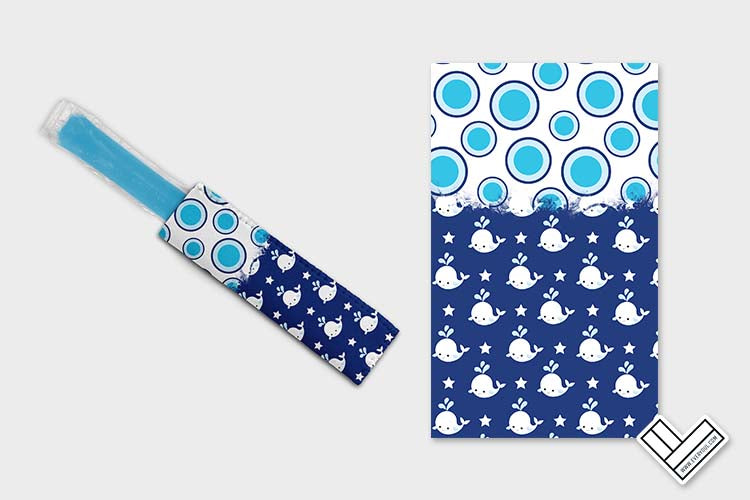 Nautical Baby Whale Blue 0510 Ice Pop Digital Sublimation Design Sweet Sublimation Designs