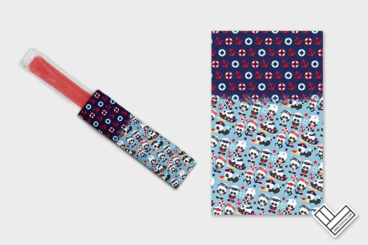 Nautical Panda 0206 Ice Pop Digital Sublimation Design Sweet Sublimation Designs