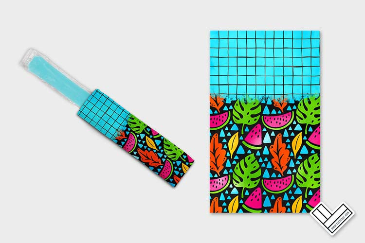 Neon Nights 1413 Ice Pop Digital Sublimation Design Sweet Sublimation Designs