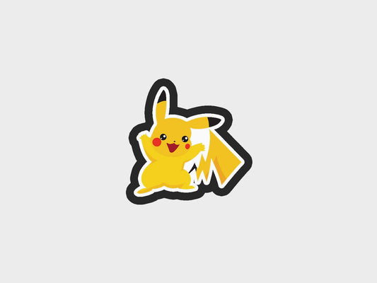 Electric Yellow Pika Inspired Cookie Cutter STL Files Cookie Cutter Files