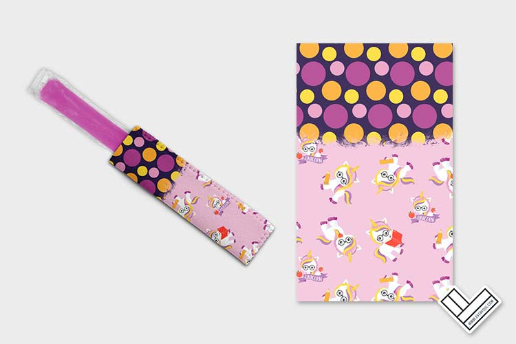 School Unicorn 0708 Ice Pop Digital Sublimation Design Sweet Sublimation Designs