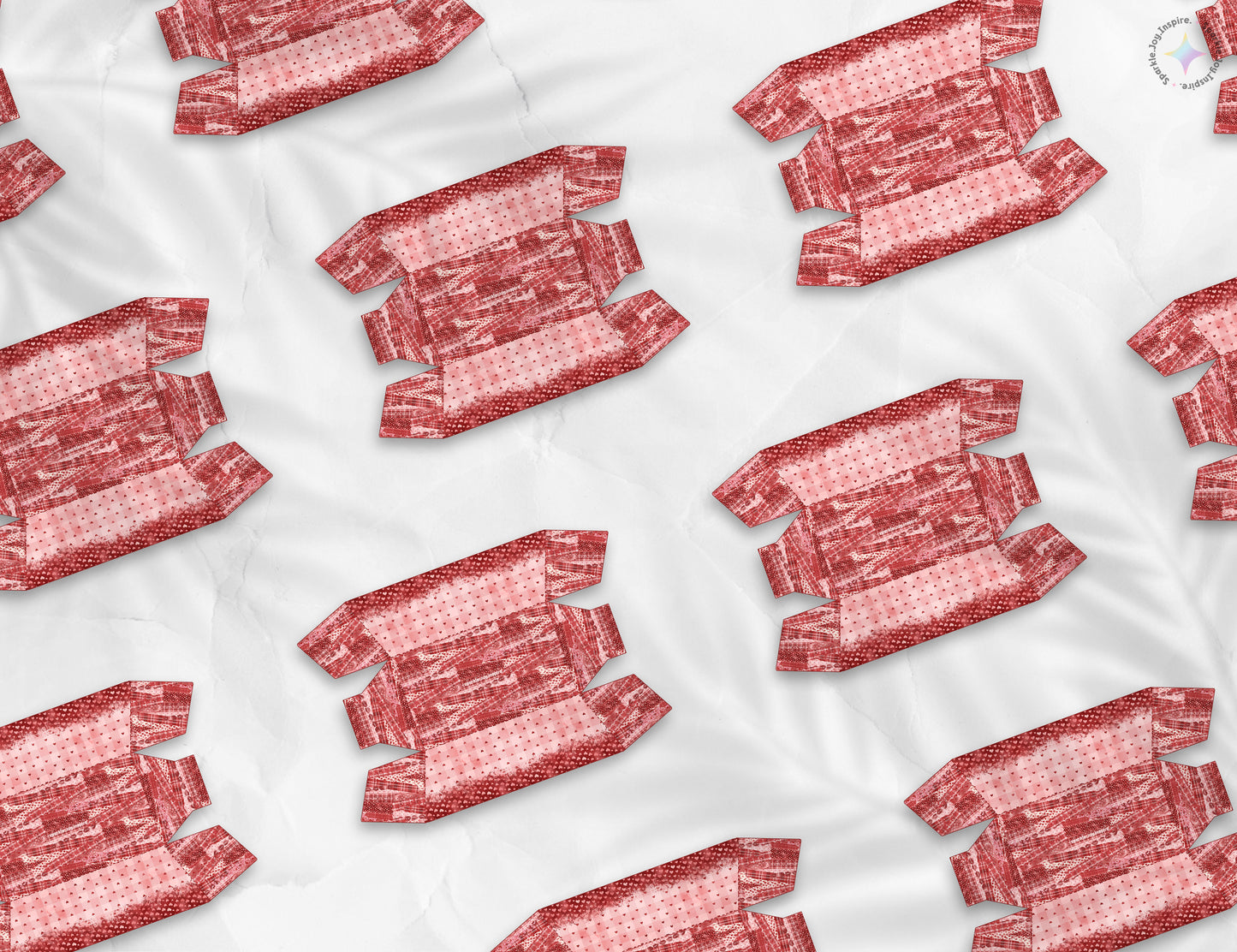 Valentine Flannel Snack Box Paper Craft Printable Paper Crafts
