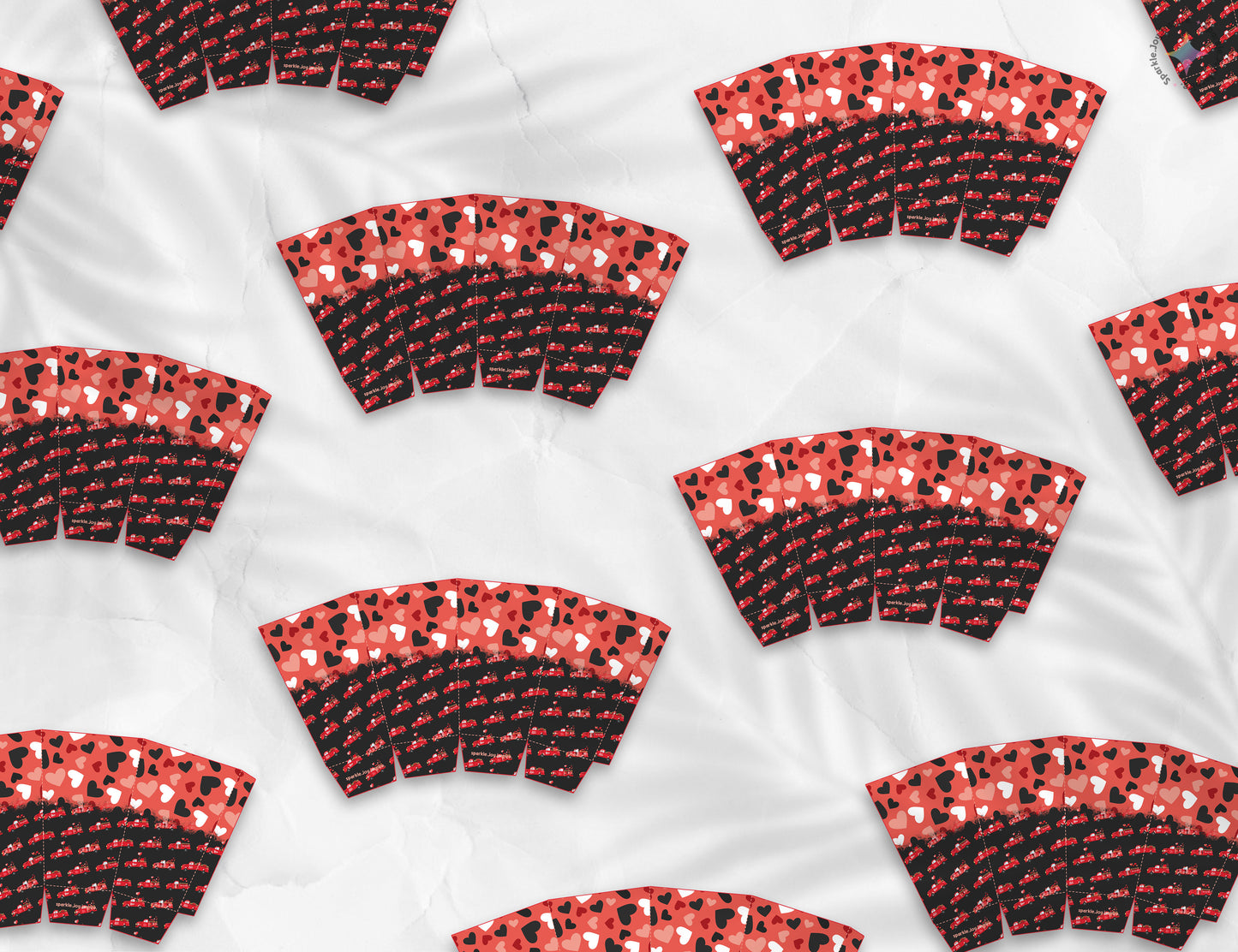 Valentine Trucks Popcorn Box Paper Craft Printable Paper Crafts