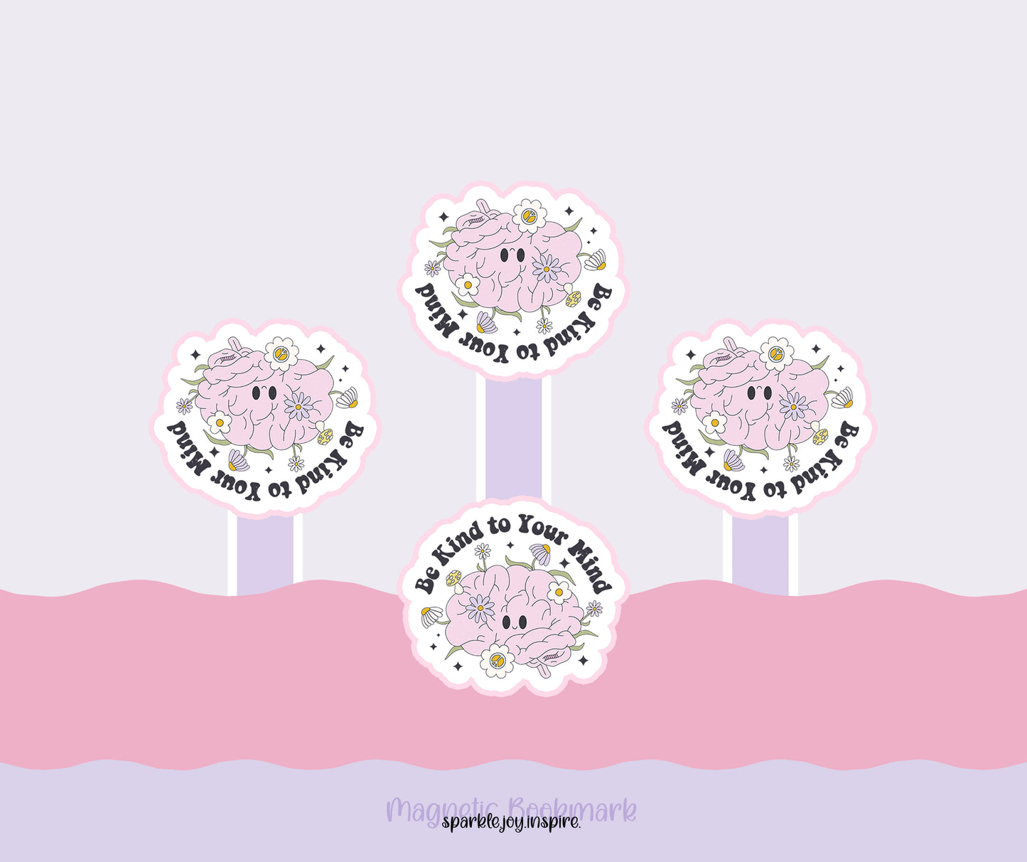 Be Kind To Your Mind Mental Health Diy Magnetic Bookmark Printable Paper Crafts