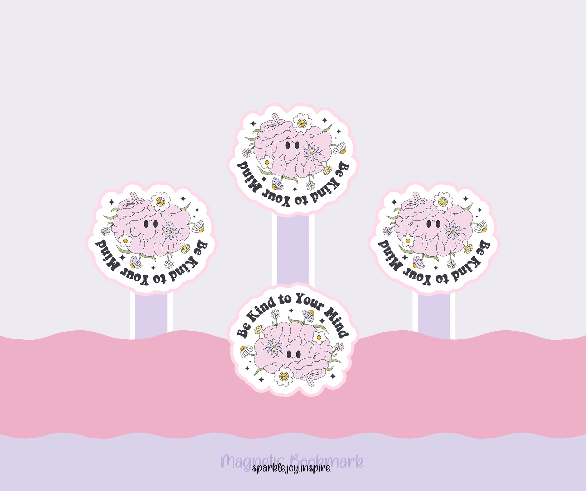Be Kind To Your Mind Mental Health Diy Magnetic Bookmark Printable Paper Crafts