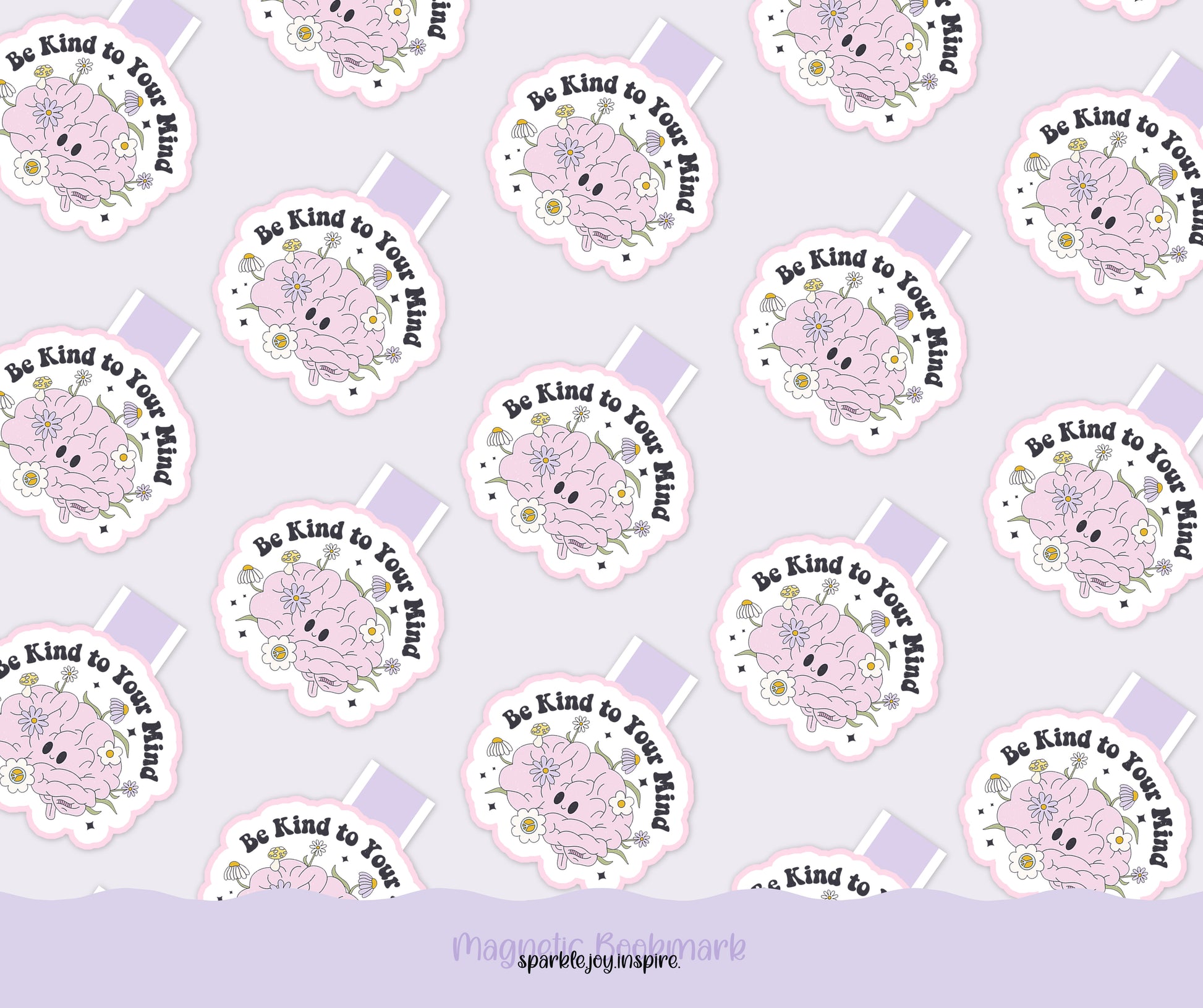 Be Kind To Your Mind Mental Health Diy Magnetic Bookmark Printable Paper Crafts