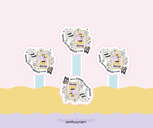 You're Stronger Than Your Anxiety Mental Health Diy Magnetic Bookmark Paper Craft Printable Paper Crafts