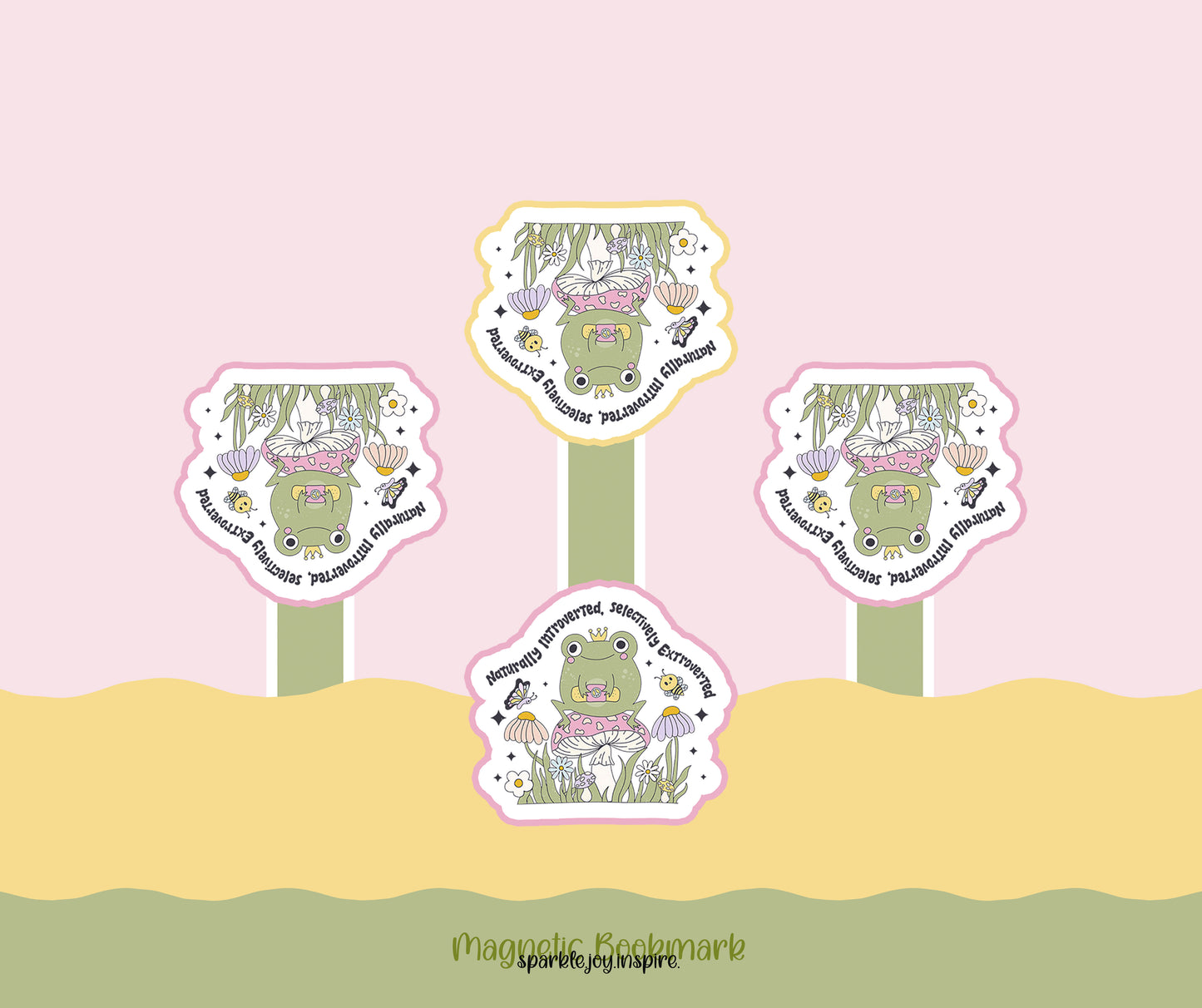 Naturally Introverted Selectively Extroverted Mental Health Magnetic Bookmark Paper Craft Printable Paper Crafts