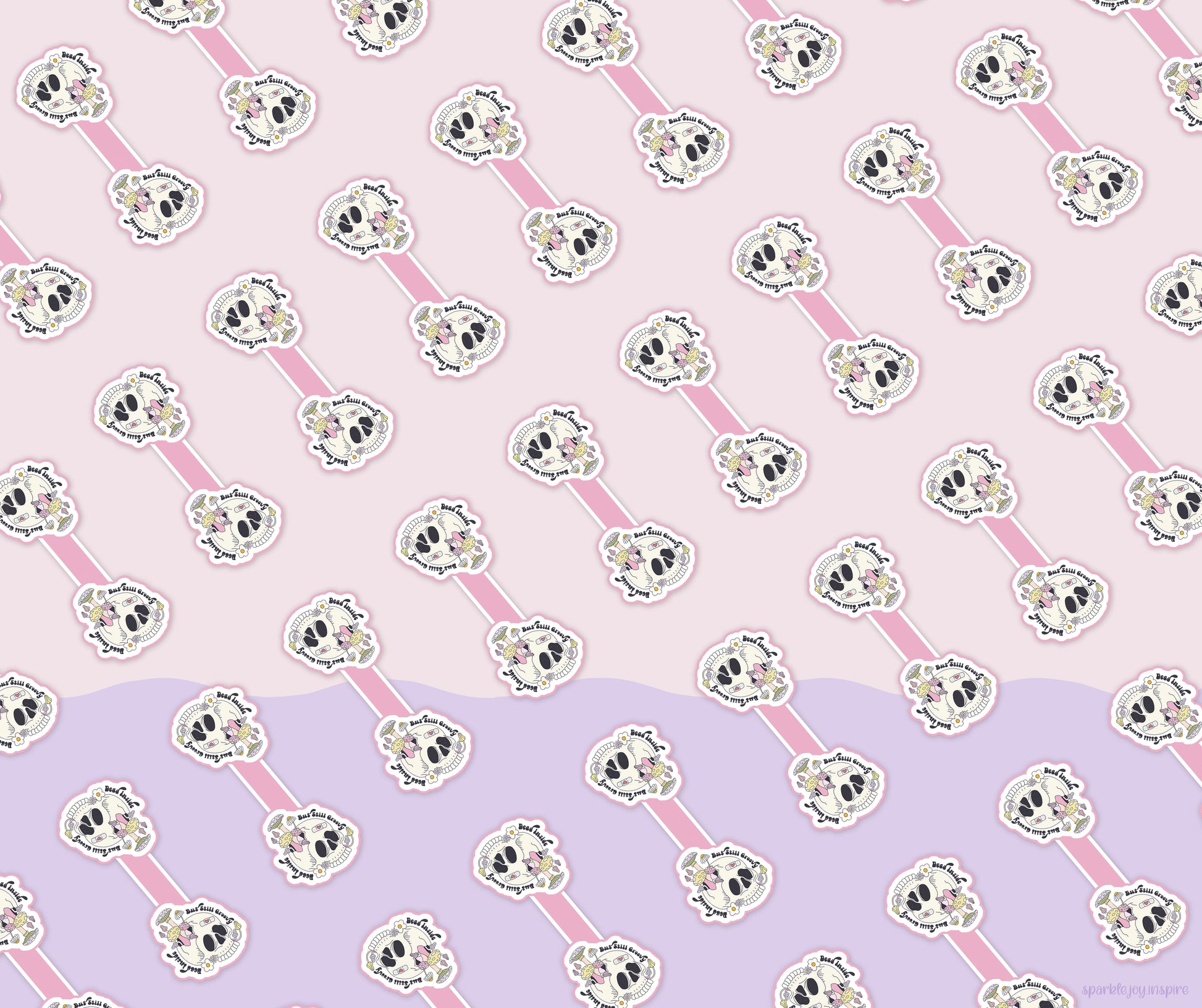 Dead Inside But Still Groovy Mental Health Magnetic Bookmark Paper Craft Printable Paper Crafts