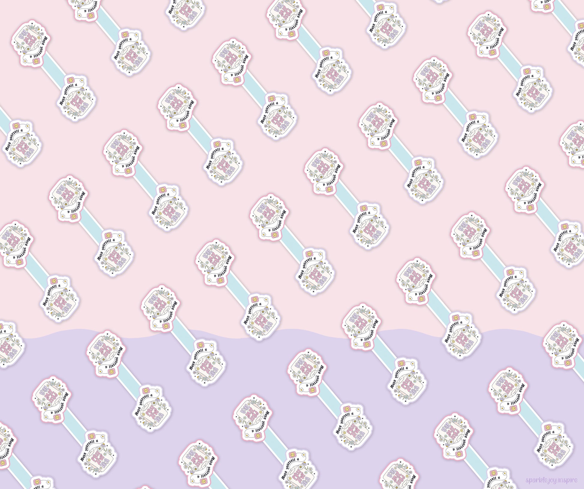 Make Yourself A Positivi-Tea Mental Health Magnetic Bookmark Paper Craft Printable Paper Crafts