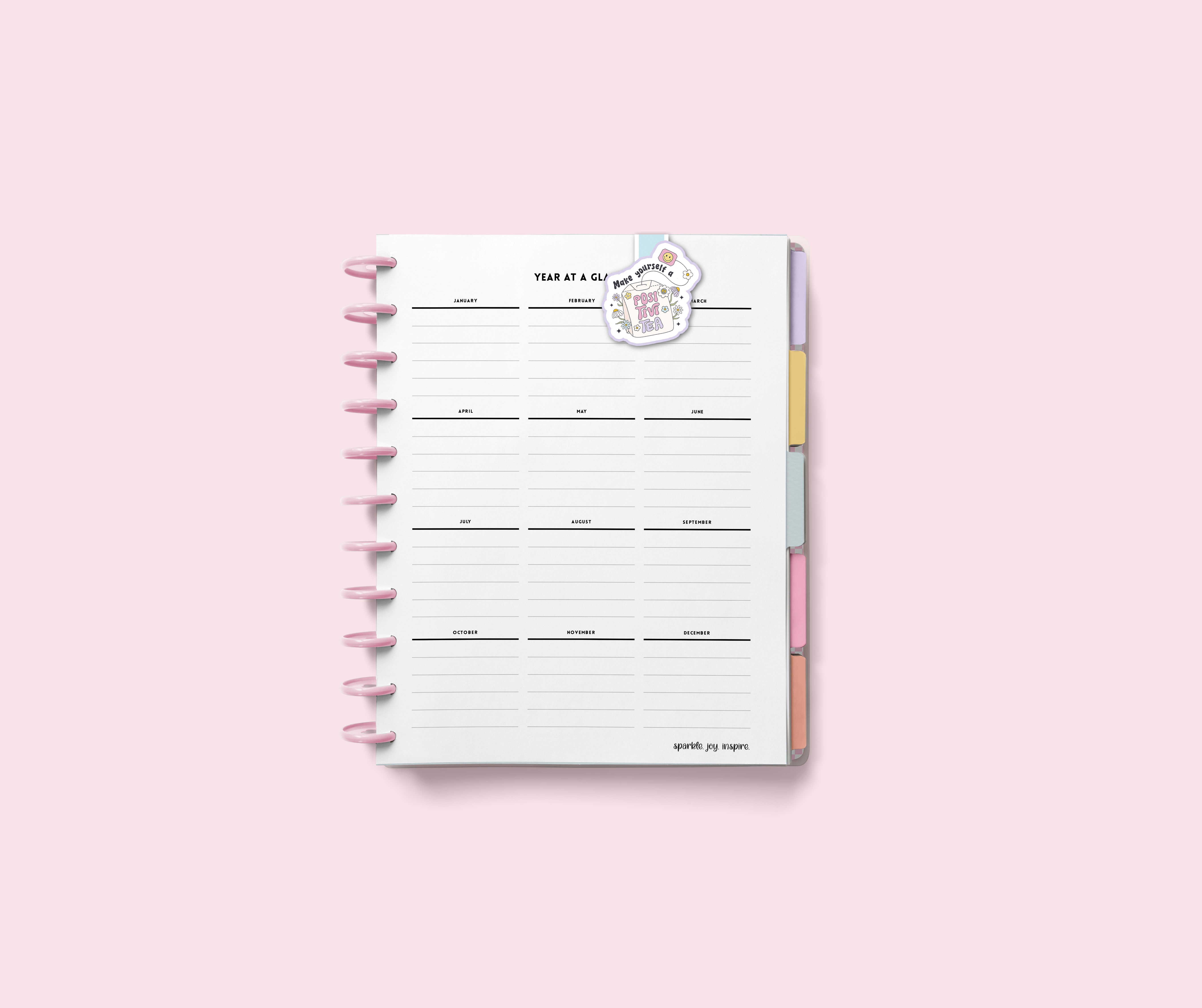Make Yourself A Positivi-Tea Mental Health Magnetic Bookmark Paper Craft Printable Paper Crafts