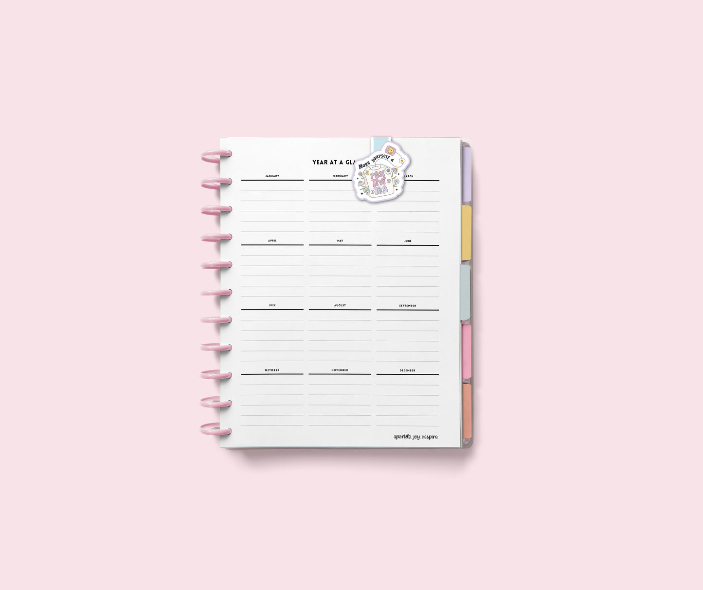 Make Yourself A Positivi-Tea Mental Health Magnetic Bookmark Paper Craft Printable Paper Crafts