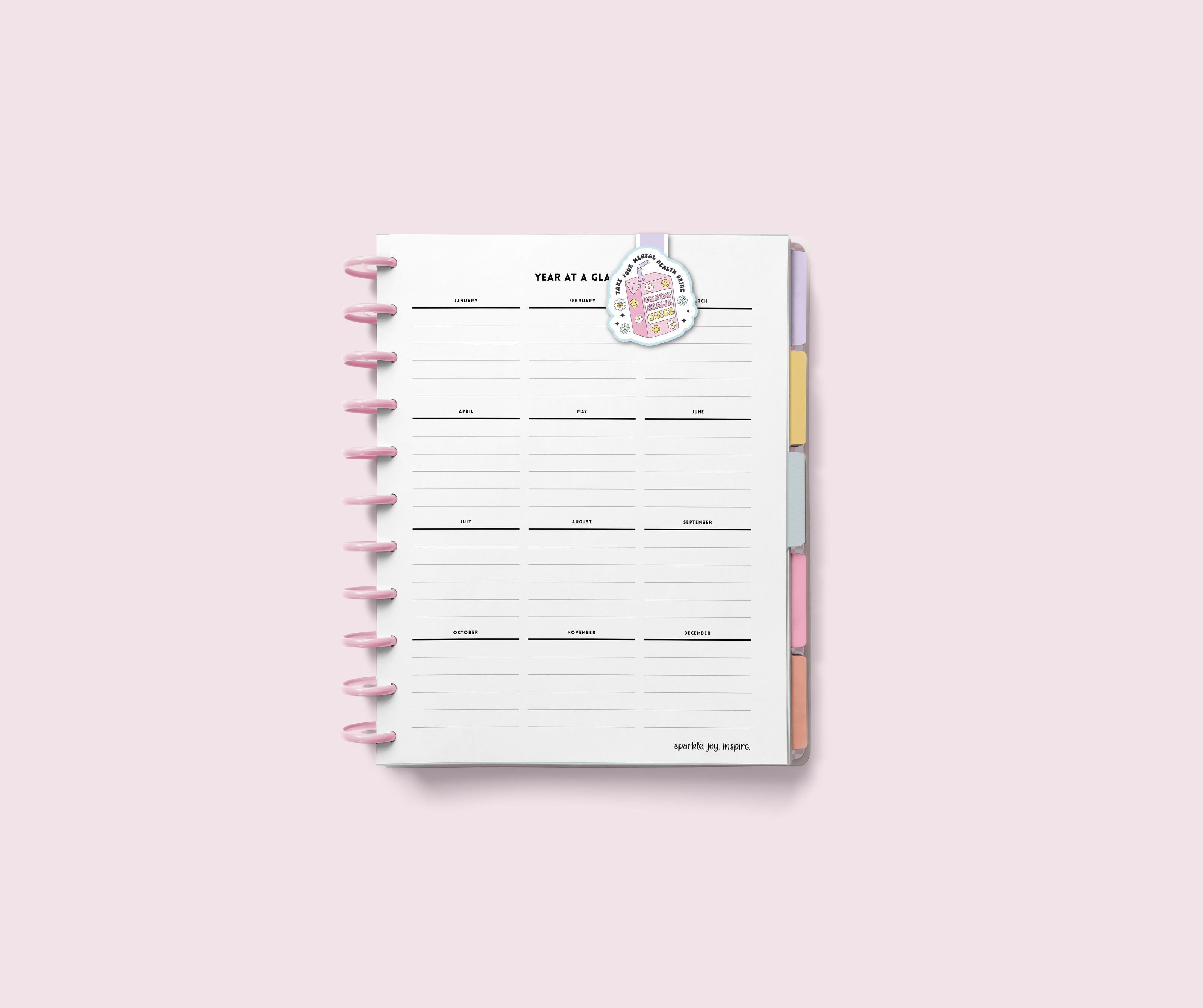 Take Your Mental Health Drink Mental Health Magnetic Bookmark Paper Craft Printable Paper Crafts