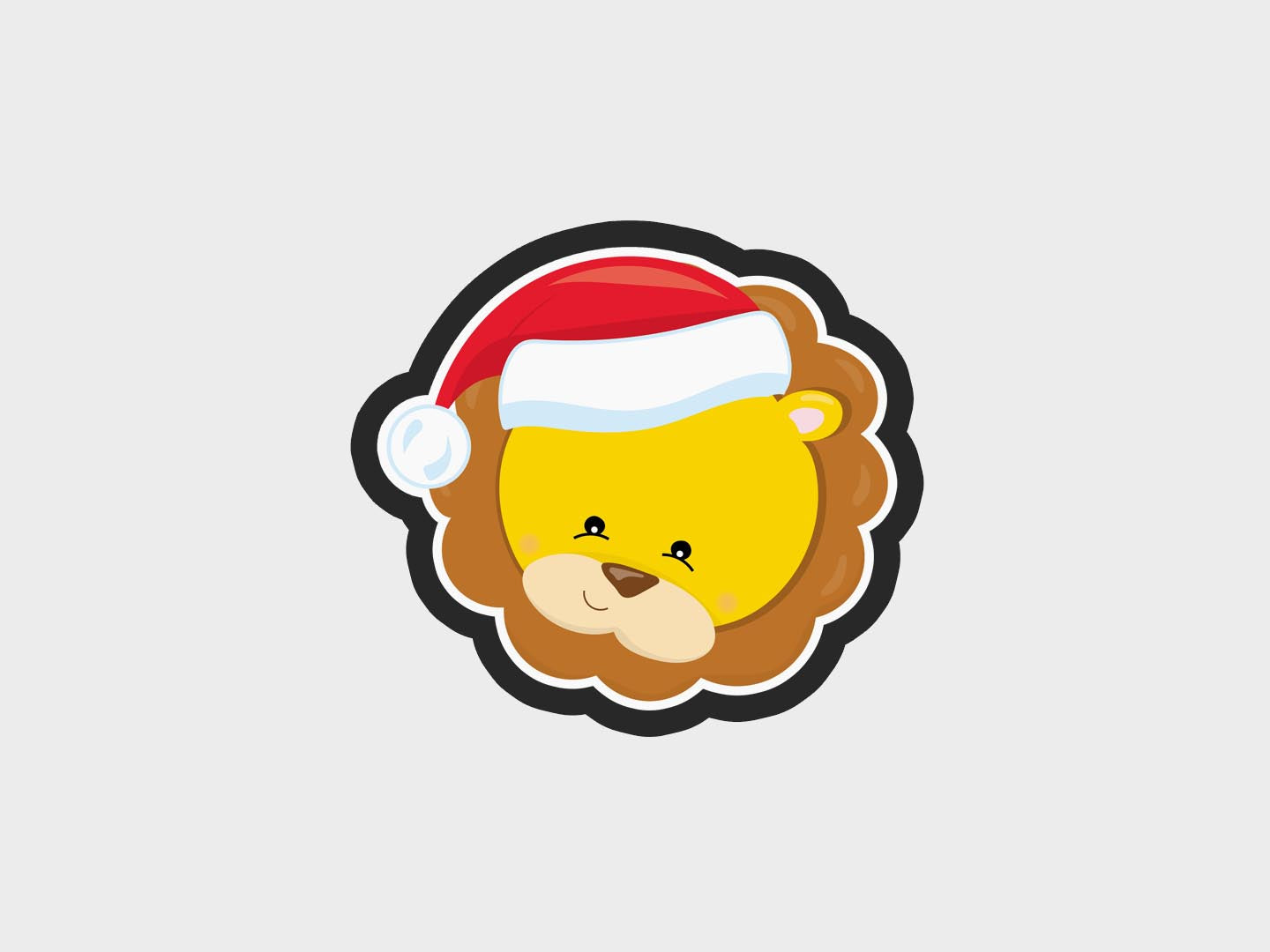 Lion Animal Faces Santa Edition Cookie Cutter STL Files Cookie Cutter Files