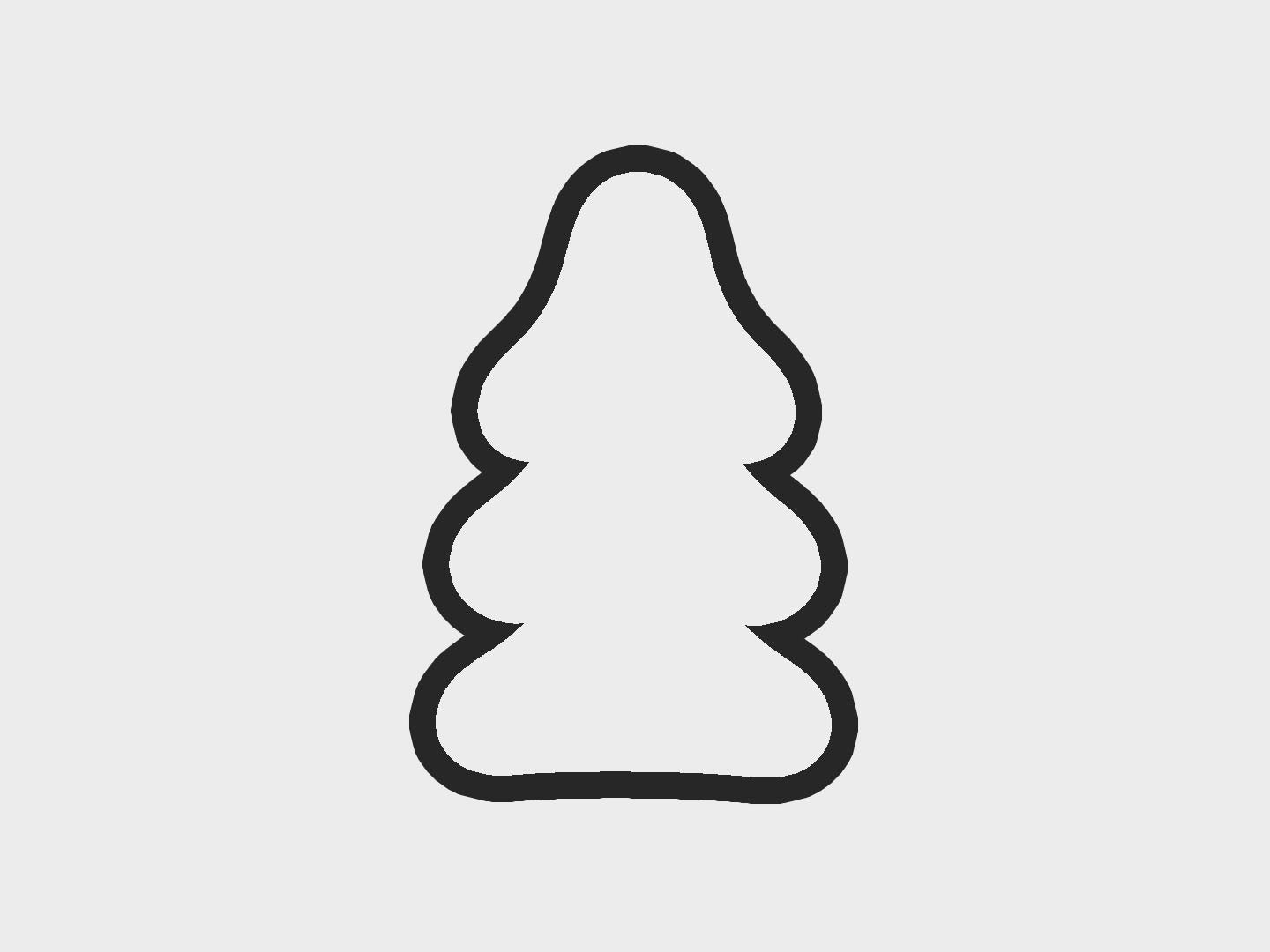 Gingerbread Tree Gingerbread Babies Cookie Cutter STL Files Cookie Cutter Files