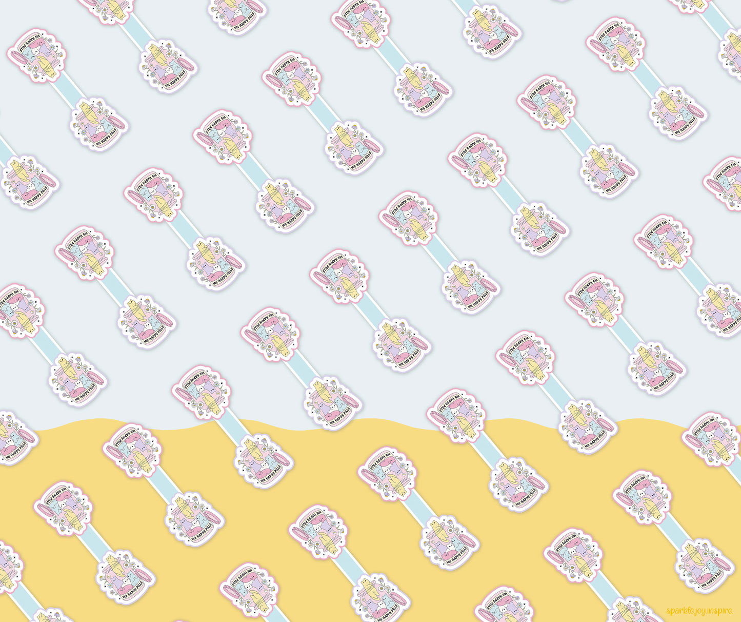 My Happy Pills Mental Health Magnetic Bookmark Paper Craft Printable Paper Crafts