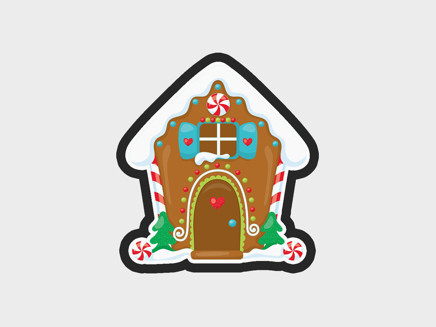 Gingerbread House Gingerbread Babies Cookie Cutter STL Files Cookie Cutter Files