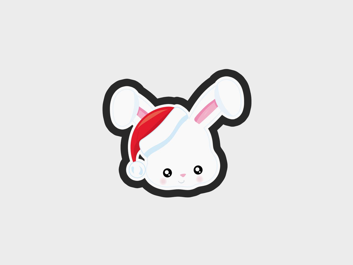 Bunny Animal Faces Santa Edition Cookie Cutter STL Files Cookie Cutter Files