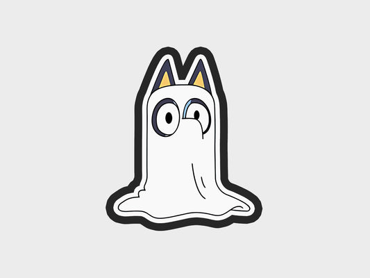 Pointy Ears Ghost Inspired Halloween Blue Heeler Dog Cookie Cutter STL Files Cookie Cutter Files