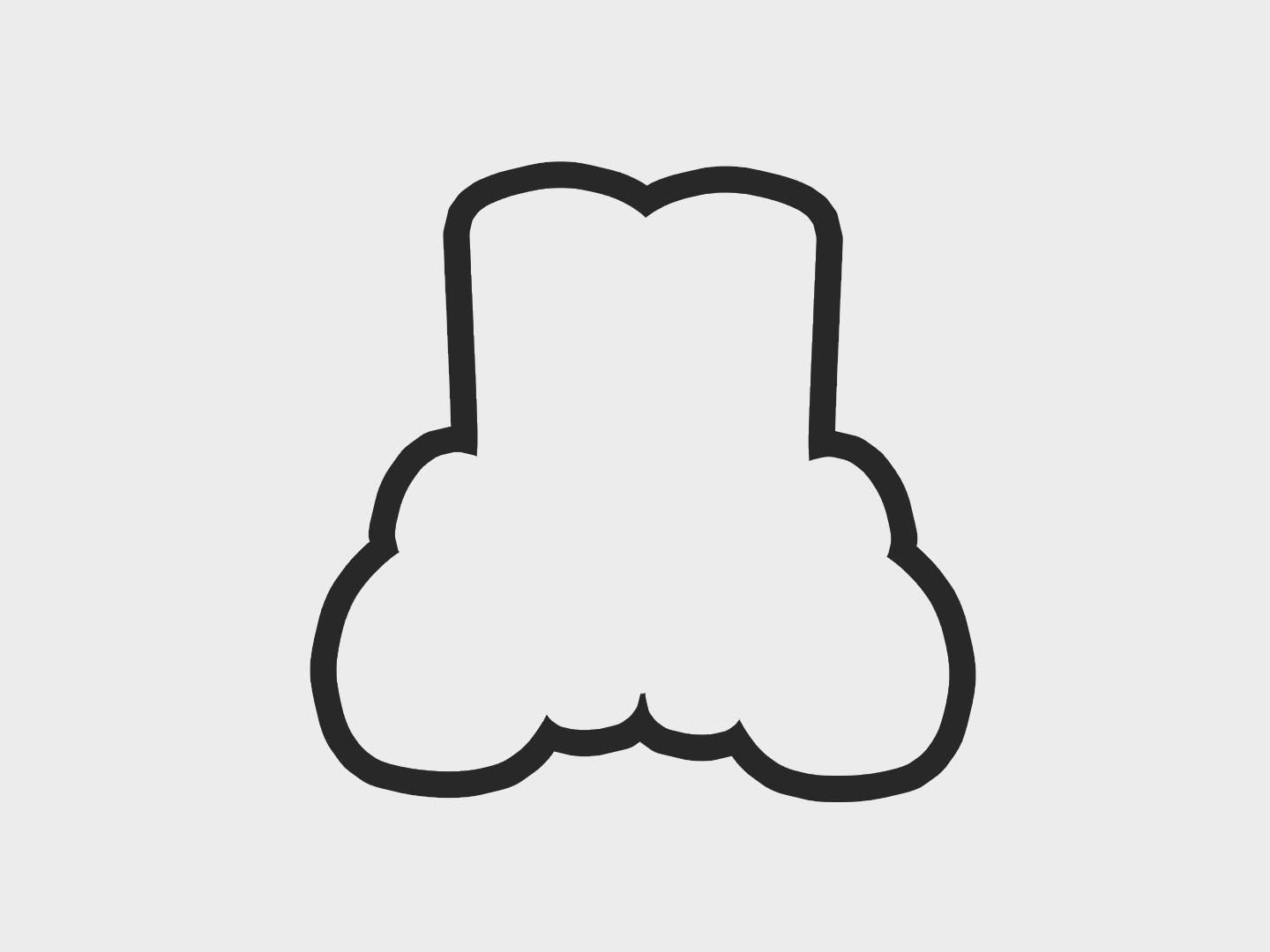Pretty Christmas Feet Cookie Cutter STL Files Cookie Cutter Files
