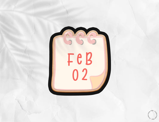 Groundhog Day Calendar Cookie Cutter STL Files Cookie Cutter Files