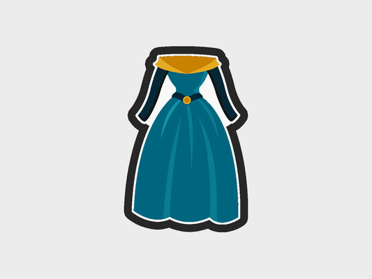 Scottish Inspired Princess Dress Cookie Cutter STL Files Cookie Cutter Files