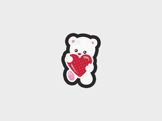 Bear Valentine Animals Cookie Cutter STL Files Cookie Cutter Files