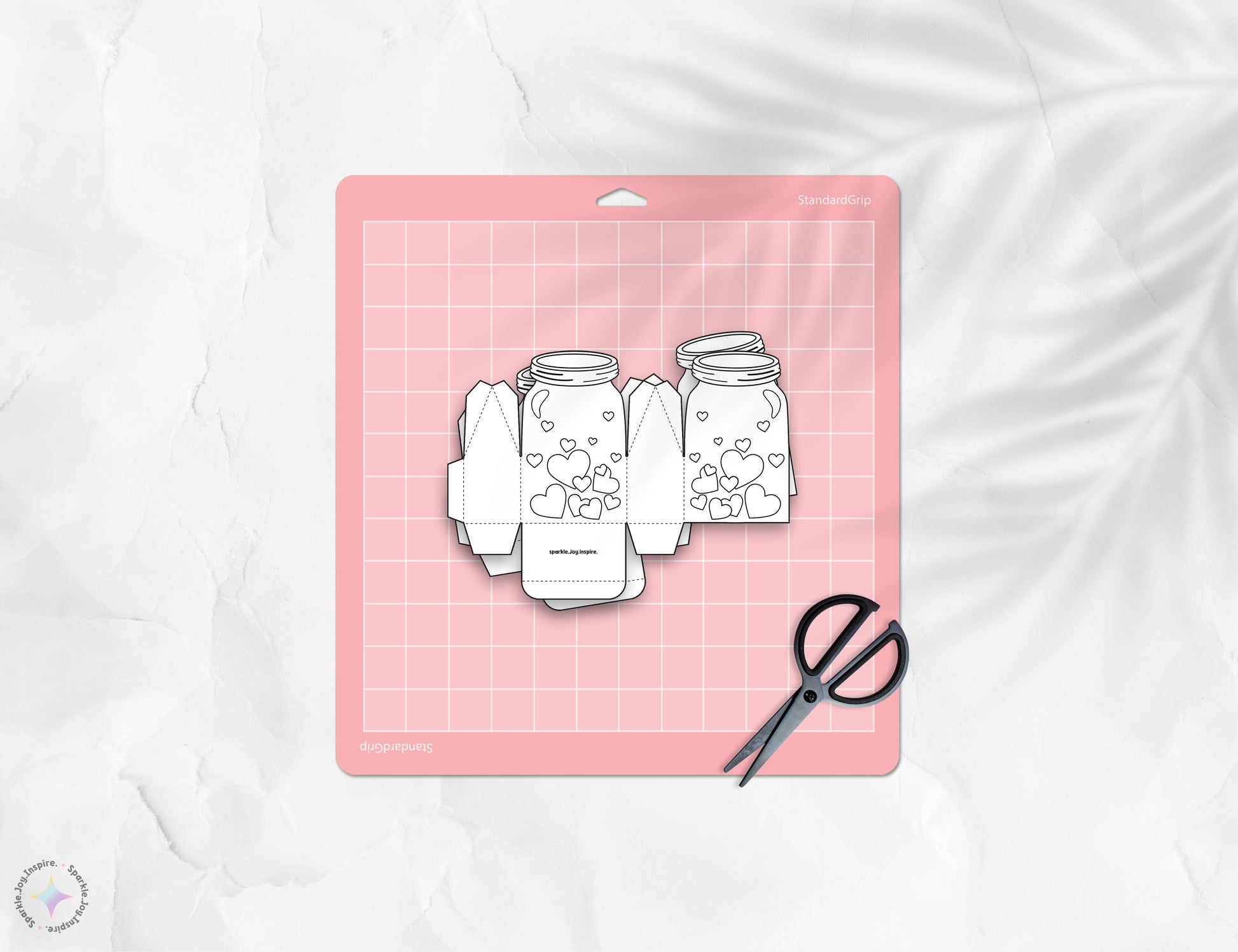 Jar Of Hearts Pink Hearts Color Me Valentine Favor Box Paper Craft Printable Paper Crafts