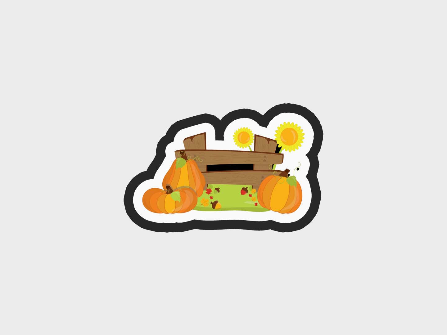 Decorated Fence Fall Harvest Cookie Cutter STL Files Cookie Cutter Files