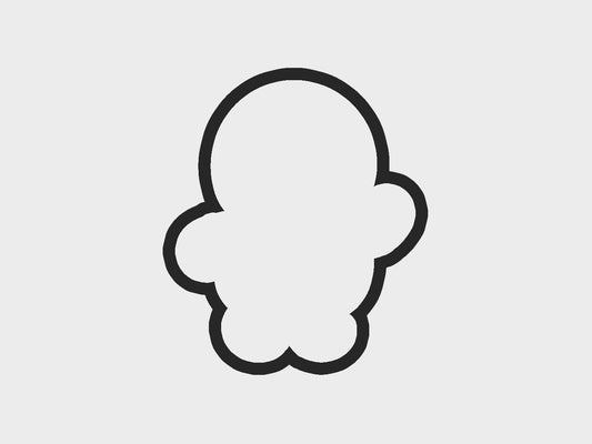 Gingerbread Wave Gingerbread Babies Cookie Cutter STL Files Cookie Cutter Files