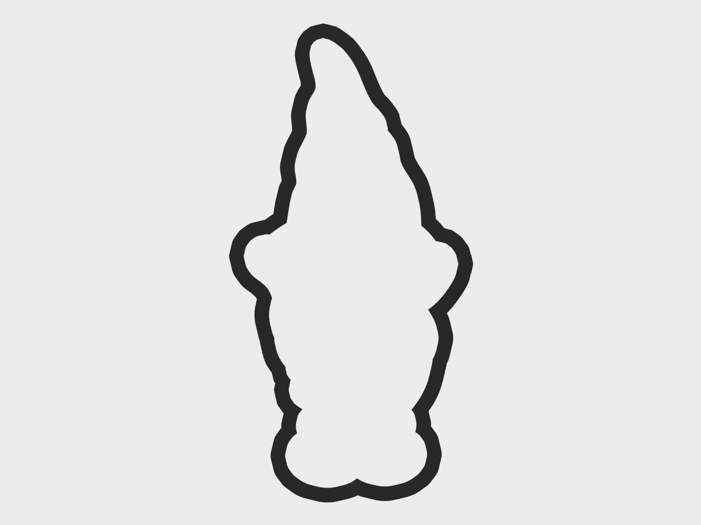 Standing Tall Christmas Winter Gnomes Cookie Cutter STL Files Cookie Cutter Files