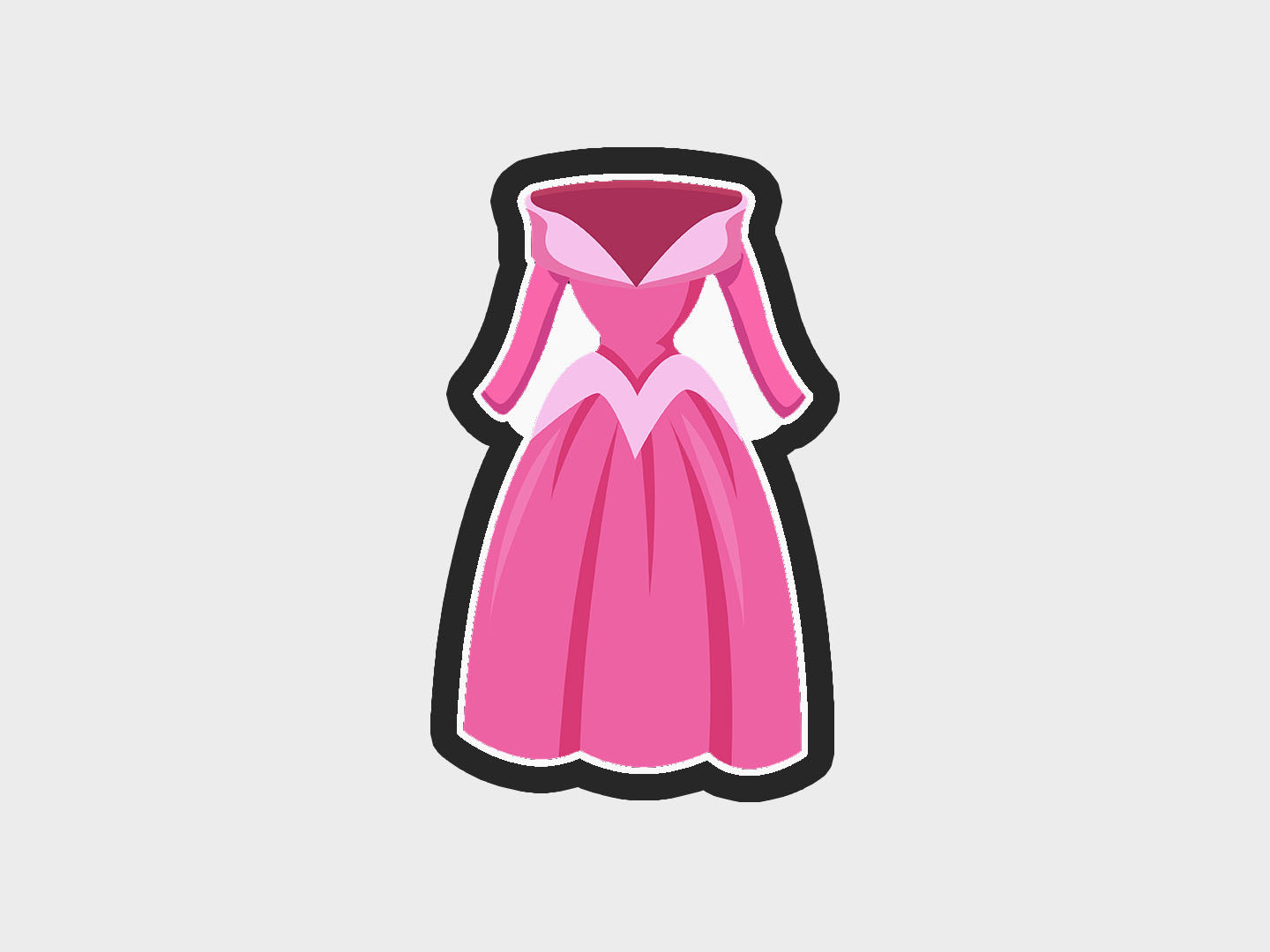 Sleeping Inspired Princess Dress Cookie Cutter STL Files Cookie Cutter Files