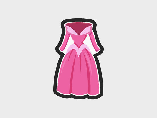 Sleeping Inspired Princess Dress Cookie Cutter STL Files Cookie Cutter Files
