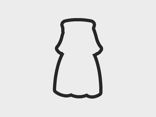 Sleeping Inspired Princess Dress Cookie Cutter STL Files Cookie Cutter Files