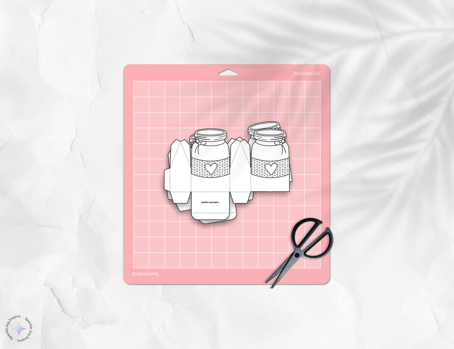Jar Of Hearts Ribbon Color Me Valentine Favor Box Paper Craft Printable Paper Crafts