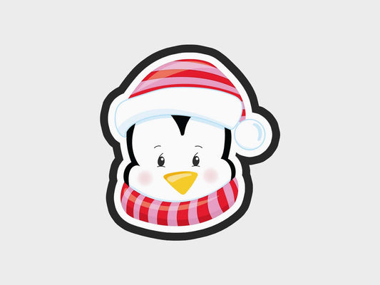 Penguin Christmas Faces Cookie Cutter STL Files Cookie Cutter Files