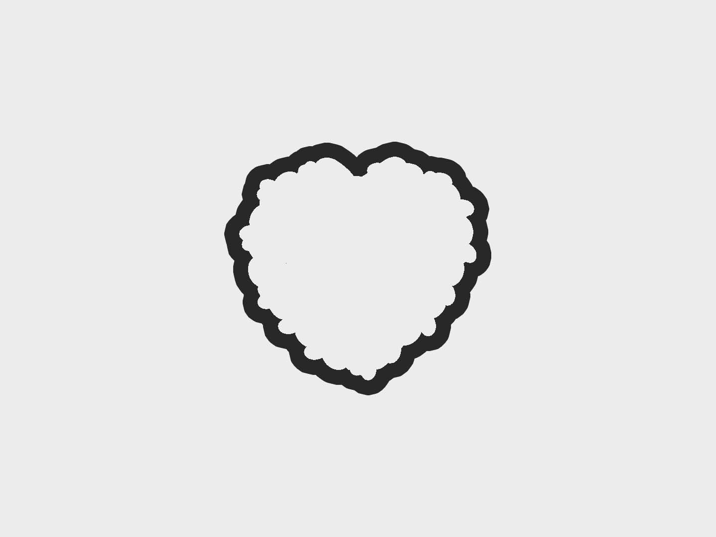 Flower Wreath Valentine Gifts Cookie Cutter STL Files Cookie Cutter Files