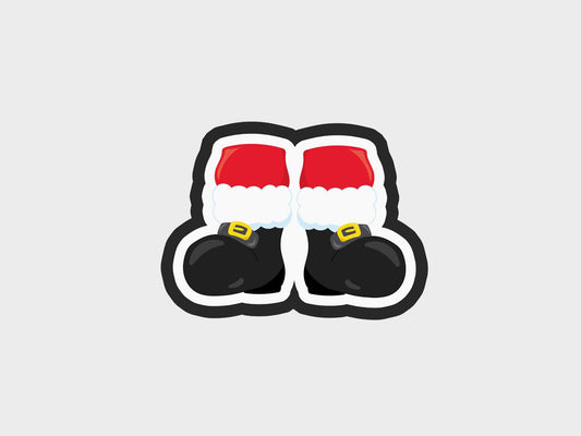 Santa Christmas Feet Cookie Cutter STL Files Cookie Cutter Files