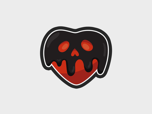 Poison Apple Halloween Hearts Cookie Cutter STL Files Cookie Cutter Files