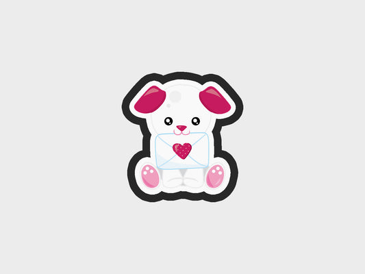 Puppy Valentine Animals Cookie Cutter STL Files Cookie Cutter Files