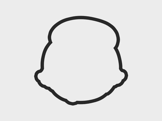 Bonnet Thanksgiving Turkey Faces Cookie Cutter STL Files Cookie Cutter Files