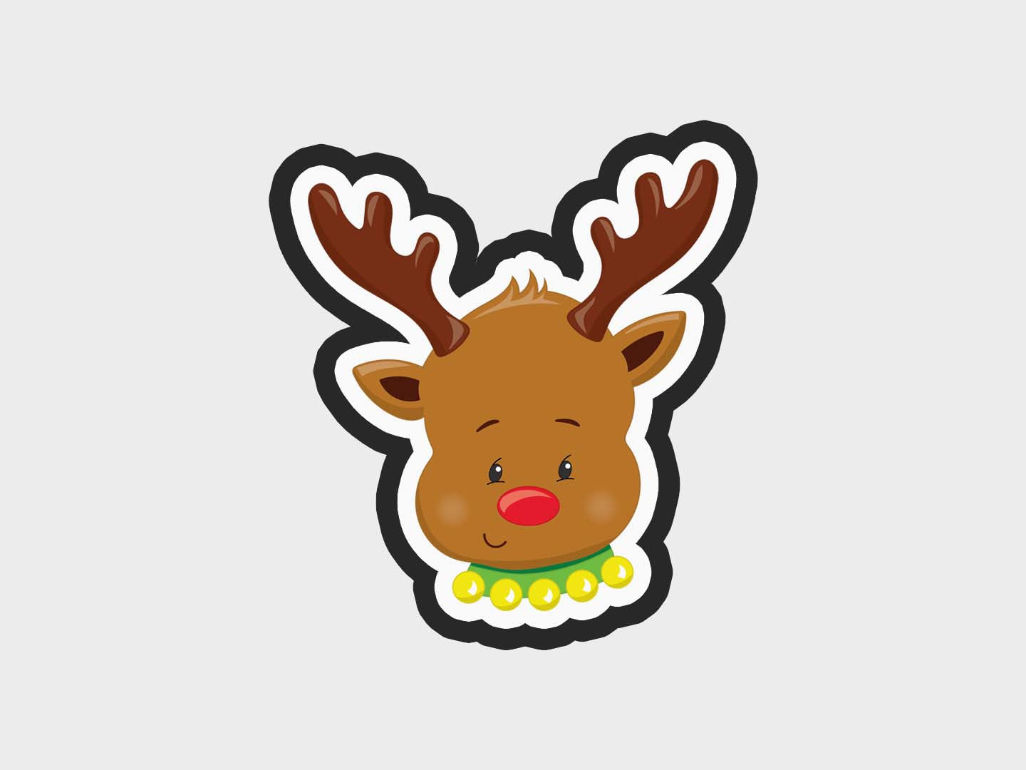 Reindeer Christmas Faces Cookie Cutter STL Files Cookie Cutter Files