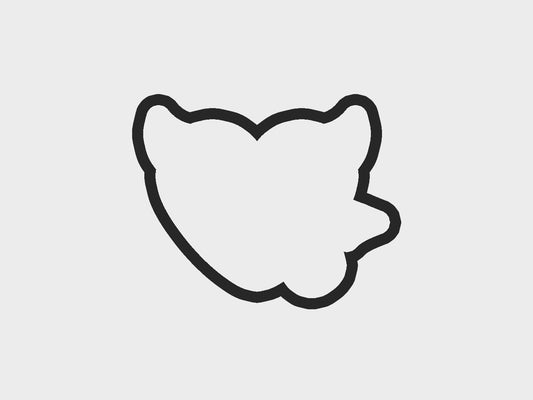 Devil Halloween Hearts Cookie Cutter STL Files Cookie Cutter Files