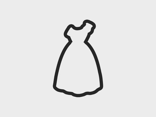 Native Inspired Princess Dress Cookie Cutter STL Files Cookie Cutter Files